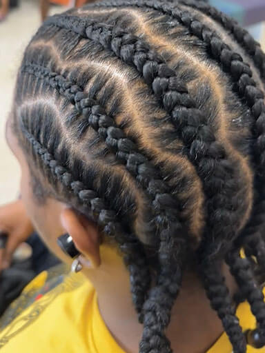 Global Braids & Salon's Cornrow Work2