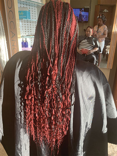 Global Braids & Salon's Braid Work